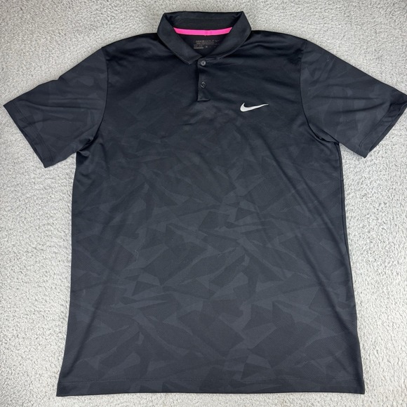 Nike Other - Nike Golf Mens Mobility Camo Jacquard Polo Black Xl